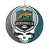Grateful Dead - Jacksonville Football Stealie Christmas Ornament - StealieShop