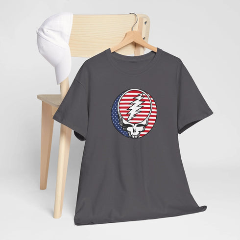 Grateful Dead - Stars and Stripes US-Grown Ring-Spun Cotton T-Shirt - StealieShop