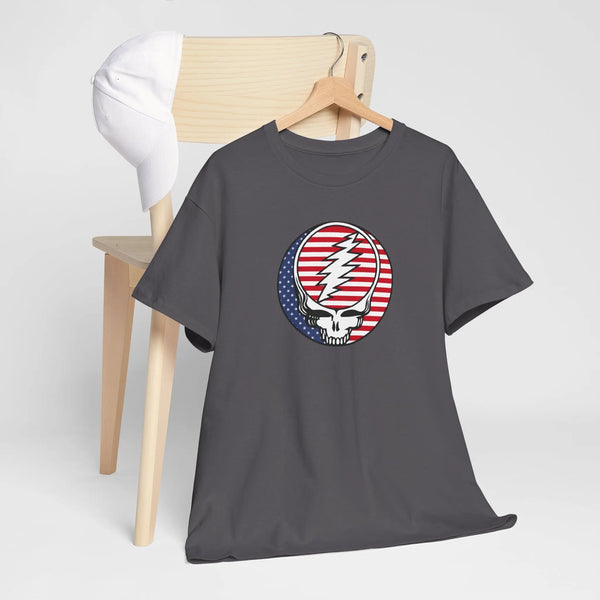 Grateful Dead - Stars and Stripes US-Grown Ring-Spun Cotton T-Shirt - StealieShop