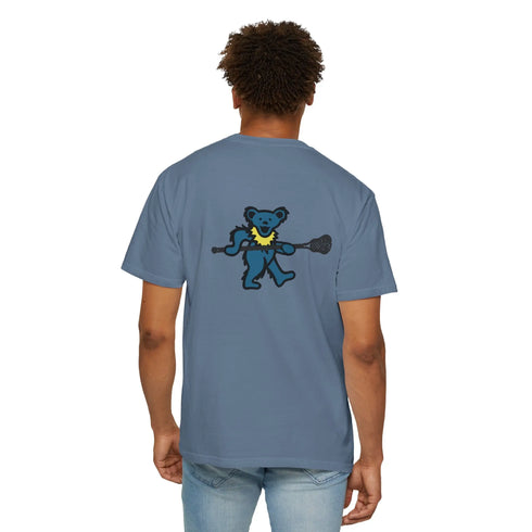 Lax Bear Unisex Garment-Dyed T-shirt - StealieShop