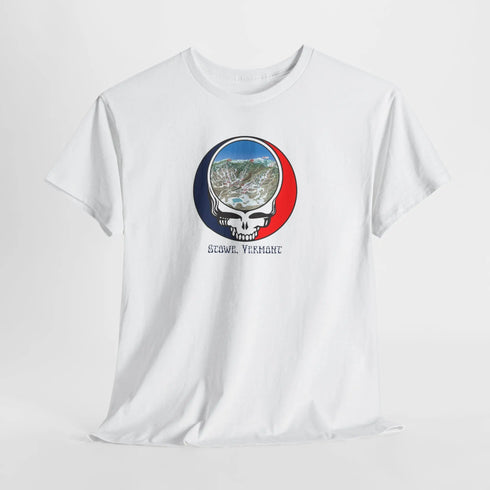 Stowe Trail Map Stealie Grateful Dead T-Shirt