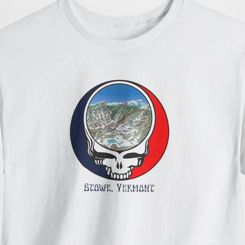Stowe Trail Map Stealie Grateful Dead T-Shirt