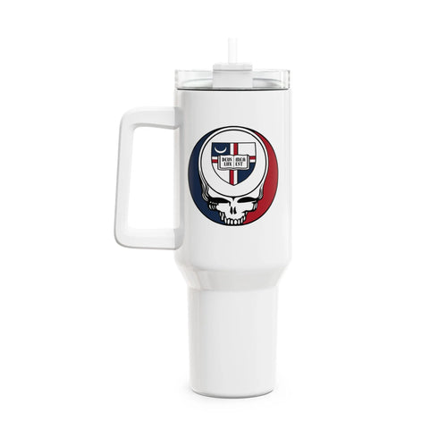 Grateful Dead - Catholic University Stealie "Fat Man" Tumbler, Double Insulated 40oz Travel Mug - StealieShop