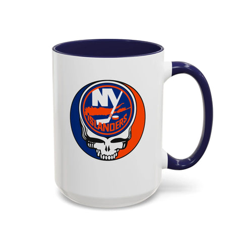 New York Islanders Grateful Dead Stealie Coffee Mug (11oz or 15oz) - StealieShop