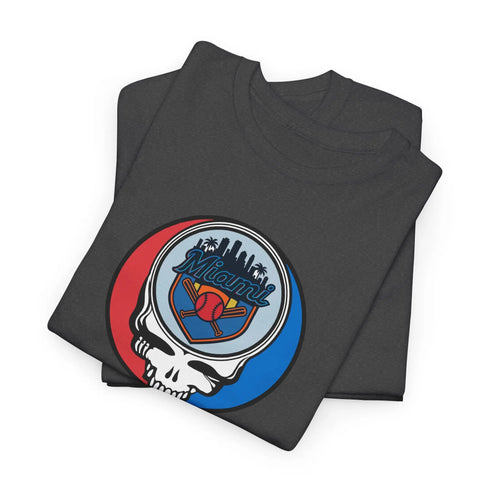 Grateful Dead - Miami Marlins Classic Stealie T Shirt - MLB - StealieShop