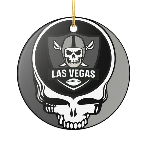 Grateful Dead - Las Vegas Football Stealie Christmas Ornament - StealieShop