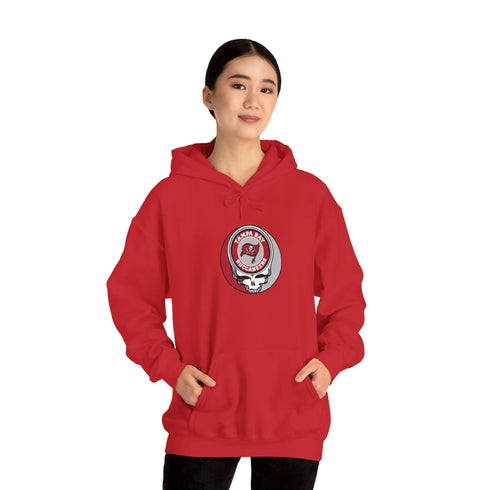 Tampa Bay Bucaneers Grateful Dead Hooded Sweatshirt - NFL Fan Apparel - StealieShop