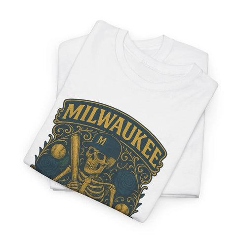 Grateful Dead - Milwaukee Brewers Retro Poster Art T-shirt - StealieShop