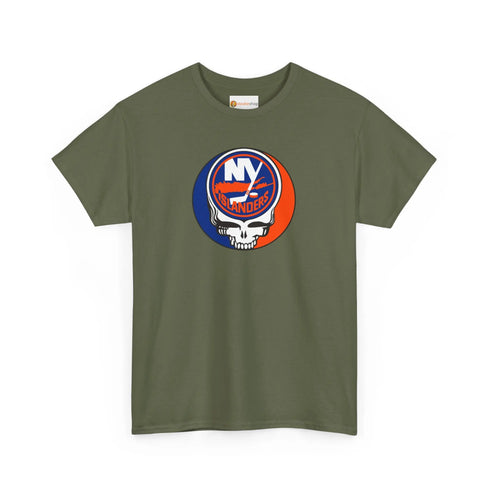 Grateful Dead - New York Islanders Grateful Dead Steal Your Face T-Shirt - NHL - StealieShop