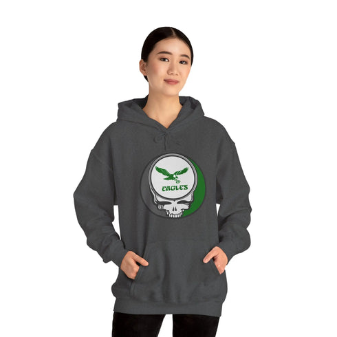 Grateful Dead - Philadelphia Eagles Skull Hoodie - StealieShop