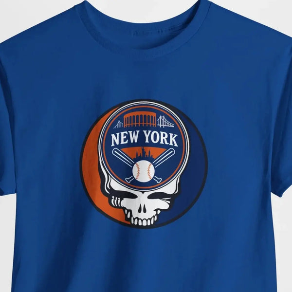 Grateful Dead - New York Mets Classic Stealie T-Shirt - MLB - StealieShop