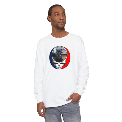 Custom Cat Garment-Dyed Long Sleeve T-Shirt (60)