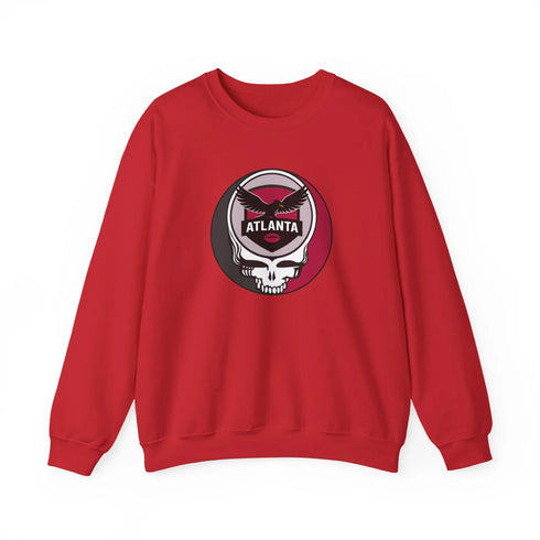 Grateful Dead - Atlanta Falcons Grateful Dead Stealie Crewneck Sweatshirt - StealieShop