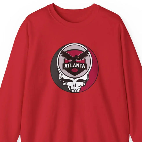 Grateful Dead - Atlanta Falcons Grateful Dead Stealie Crewneck Sweatshirt - StealieShop