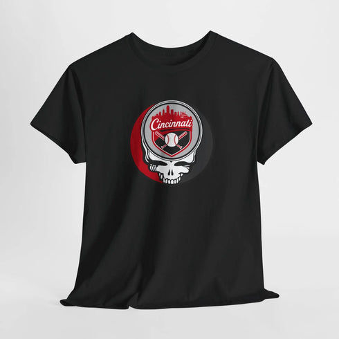 Grateful Dead - Cincinnati Reds Grateful Dead Steal Your Face T-Shirt - MLB - StealieShop