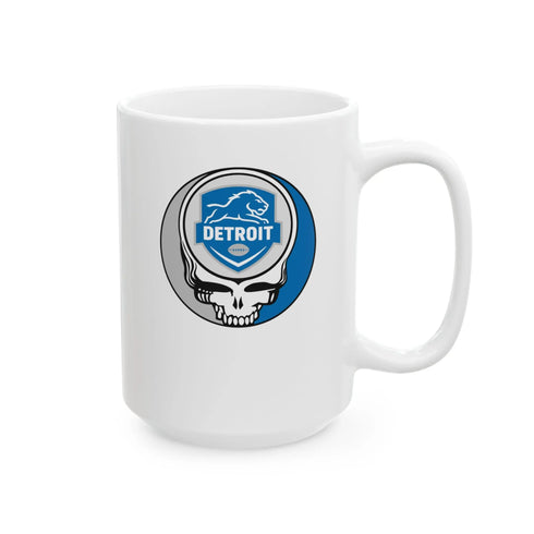 Grateful Dead - Detroit Lions Stealie Ceramic Mug - StealieShop
