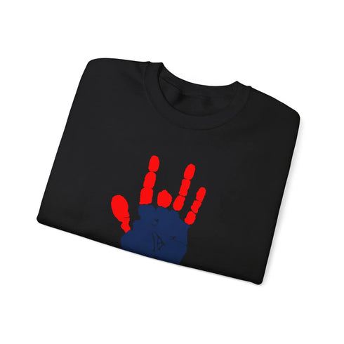 Grateful Dead - Jarry's Hand | Life is dead. Crewneck Sweatshirt - StealieShop