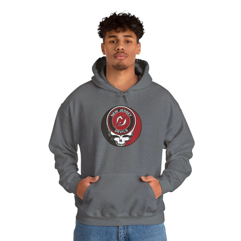 New Jersey Devils Grateful Dead Unisex Heavy Blend Hoodie StealieShop