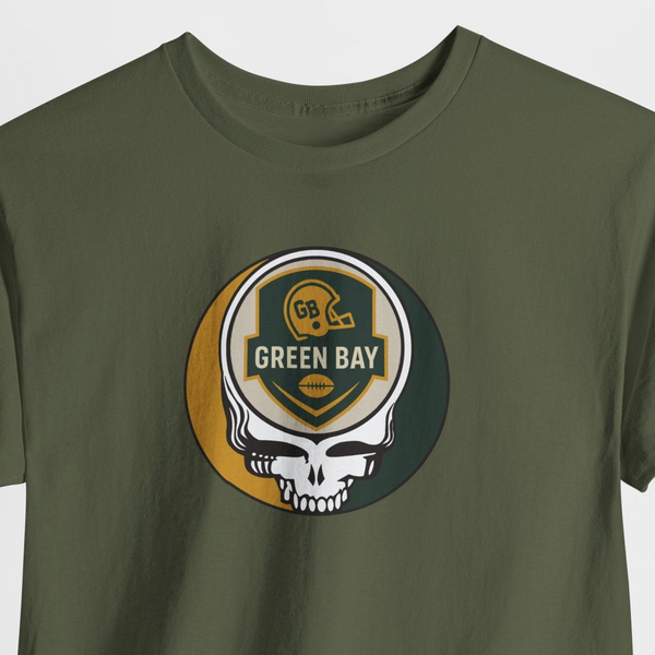 Green Bay Football Stealie T-Shirt - Gridiron Collection