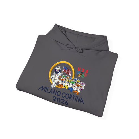 Opening Ceremony" Jerry and The Bears 2026 Milano Cortina Olympics Unisex Heavy Blend Grateful Dead Hoodie