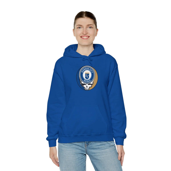 Kansas City Royals Grateful Dead Unisex Heavy Blend Hoodie - Hooded Sweatshirt - StealieShop
