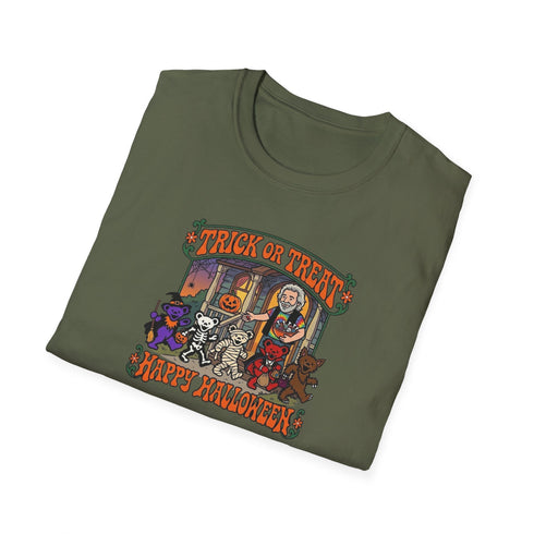Trick-Or-Treating at Jerry's Place Halloween Stealie T-Shirt