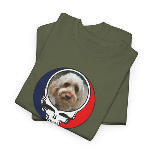 Custom Dog Stealie Unisex Grateful Dead T-Shirt (135)