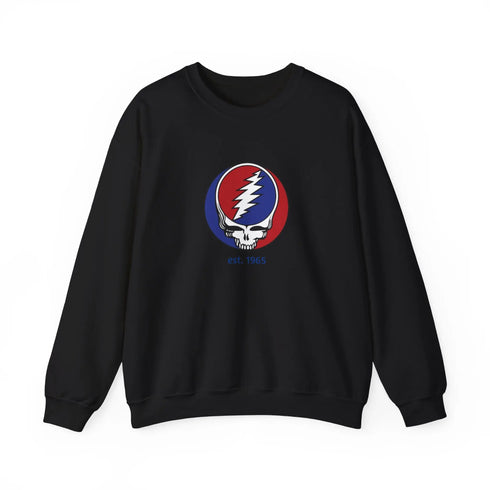 Grateful Dead Est. 1965 Stealie Crewneck Sweatshirt Printify