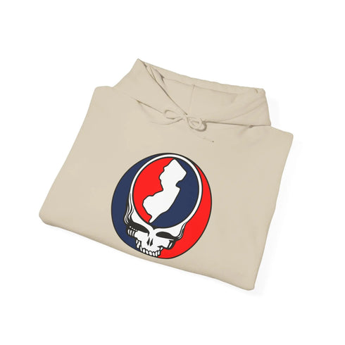 New Jersey Map Stealie Unisex Heavy Blend Hoodie