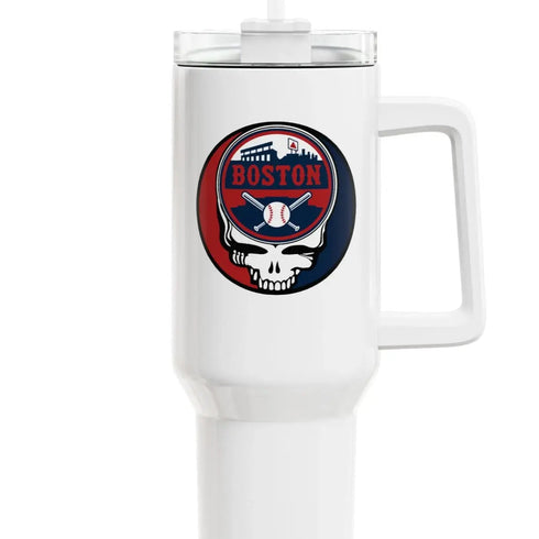 Grateful Dead - Boston Red Sox "Fat Man" Tumbler, Double Insulated 40oz Travel Mug - StealieShop