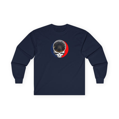 Custom Dog Stealie Grateful Dead Long Sleeve Tee (90)