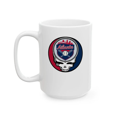 Grateful Dead - Atlanta Braves Stealie Ceramic Mug - MLB - StealieShop