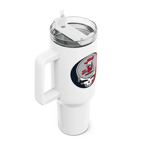 Grateful Dead - Ole Miss Stealie "Fat Man" Tumbler, Double Insulated 40oz Travel Mug - StealieShop