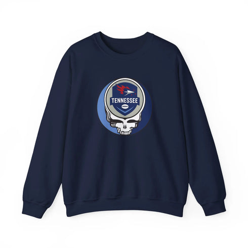 Grateful Dead - Tennessee Titans Grateful Dead Stealie Crewneck Sweatshirt - NFL - StealieShop