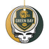 Grateful Dead - Green Bay Football Stealie Christmas Ornament - StealieShop