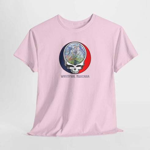 Whitefish Trail Map Stealie Grateful Dead T-Shirt