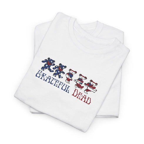 American Flag Dancing Bears Unisex Grateful Dead T-Shirt