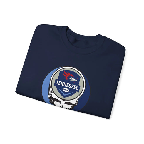 Grateful Dead - Tennessee Titans Grateful Dead Stealie Crewneck Sweatshirt - NFL - StealieShop