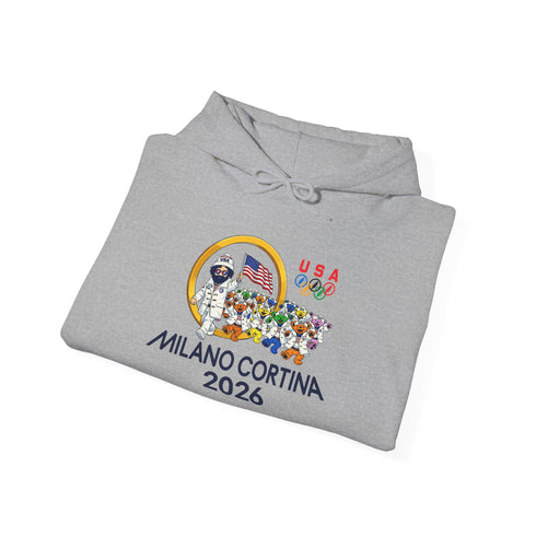 Opening Ceremony" Jerry and The Bears 2026 Milano Cortina Olympics Unisex Heavy Blend Grateful Dead Hoodie