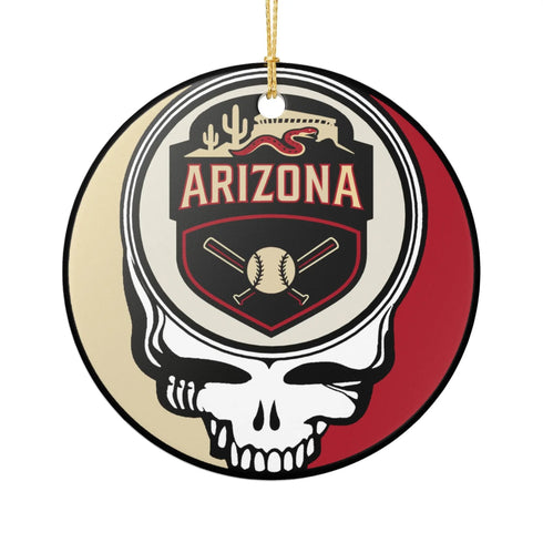 Grateful Dead - Arizona Baseball Stealie Christmas Ornament - StealieShop