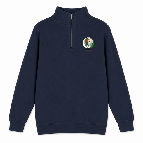 Algeria FIFA World Cup - Premium Grateful Dead Quarter-Zip Pullover - Navy - 3
