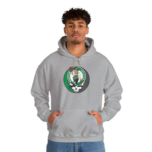 Boston Celtics Grateful Dead Steal Your Face Unisex Hoodie StealieShop