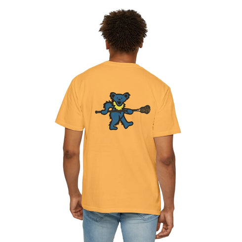 Lax Bear Unisex Garment-Dyed T-shirt - StealieShop