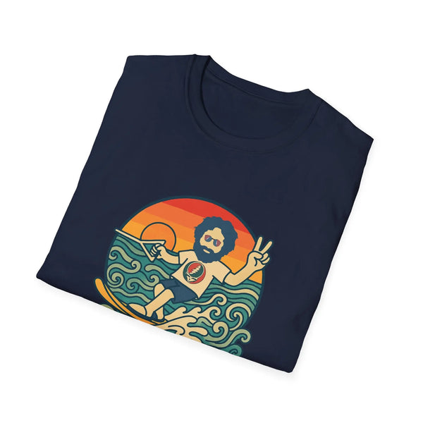 Grateful Dead - Jerry's Ridin' The Wake Life is dead. T-Shirt - StealieShop