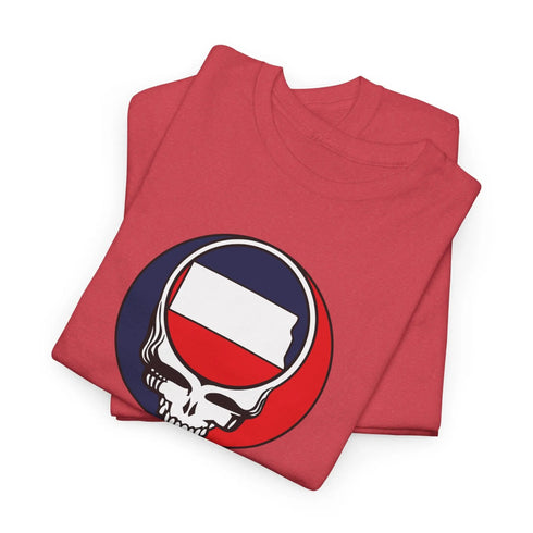 North Dakota Map Stealie Grateful Dead T-Shirt