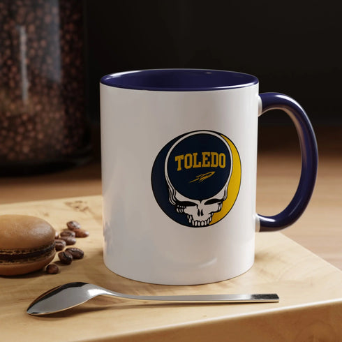 University of Toledo Grateful Dead Stealie Coffee Mug Printify