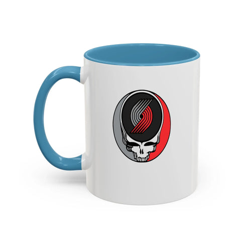 Portland Trailblazers Grateful Dead Stealie Coffee Mug (11oz or 15oz) - NBA - StealieShop