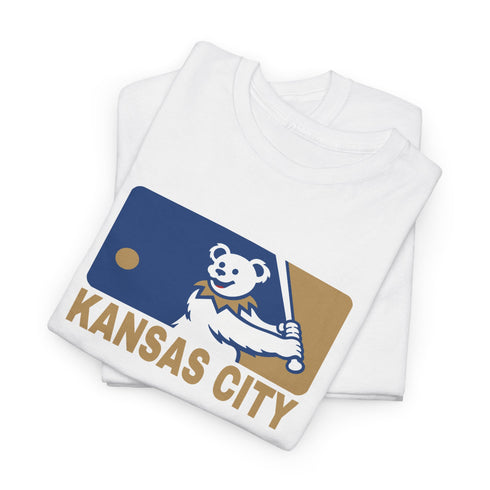 Kansas City Royals Dancing Bear MLB Logo Unisex Grateful Dead T-Shirt
