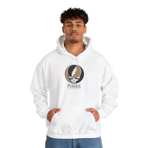 Purdue University Grateful Dead Hoodie - Hooded Sweatshirt - StealieShop