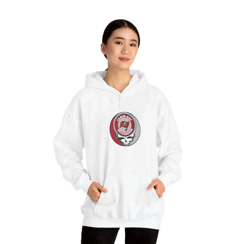 Tampa Bay Bucaneers Grateful Dead Hooded Sweatshirt - NFL Fan Apparel - StealieShop